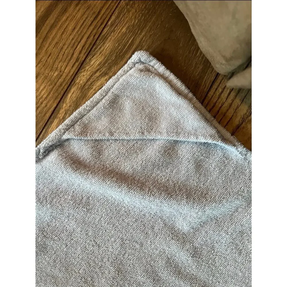 Hooded Light Blue Bath Towel Cute Shark with Fin & Tail - Kids Baby